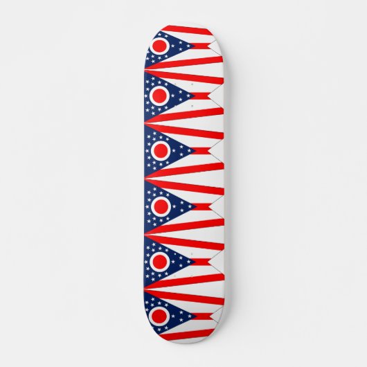 Skateboard mit Flagge von Ohio (Vorne)