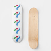 Skateboard mit Flagge von Seoul, Südkorea (Vorderseite)