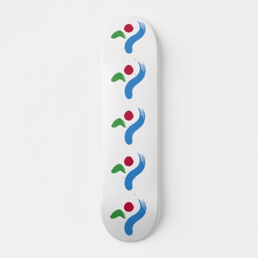 Skateboard mit Flagge von Seoul, Südkorea (Vorne)