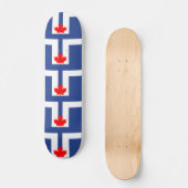 Skateboard mit Flagge von Toronto, Kanada (Vorderseite)