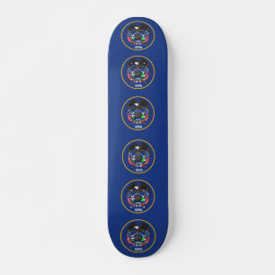 Skateboard mit Flagge von Utah