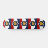 Skateboard mit Flagge von Utah, USA (Horizontal)