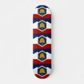 Skateboard mit Flagge von Utah, USA (Vorne)