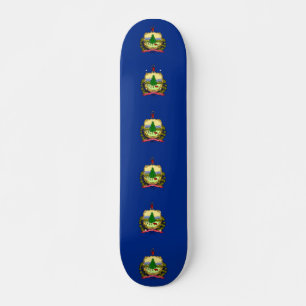 Skateboard mit Flagge von Vermont