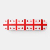 Skateboard mit georgischer Flagge (Horizontal)