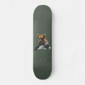 Skateboard mit Grizzlybär (Vorderseite)