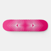 Skateboard mit Herz - Rosa (Horizontal)
