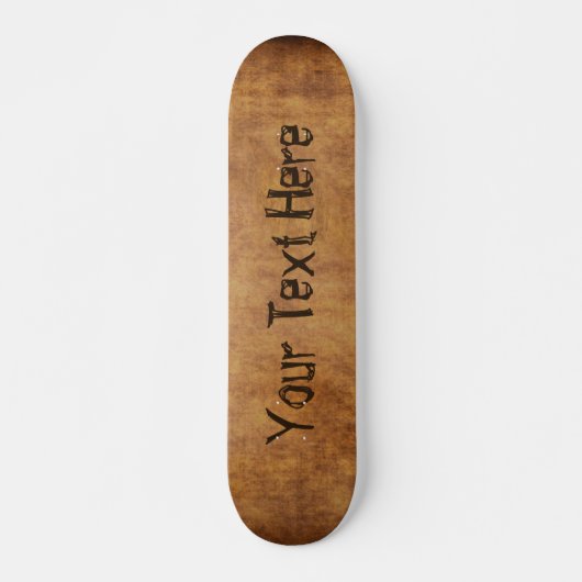 Skateboard mit Ihrem Text anpassen oder entfernen (Vorne)