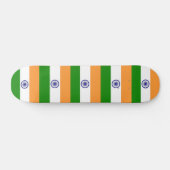 Skateboard mit indischer Flagge (Horizontal)
