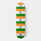 Skateboard mit indischer Flagge (Vorne)