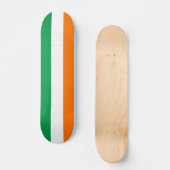 Skateboard mit irischer Flagge (Vorderseite)