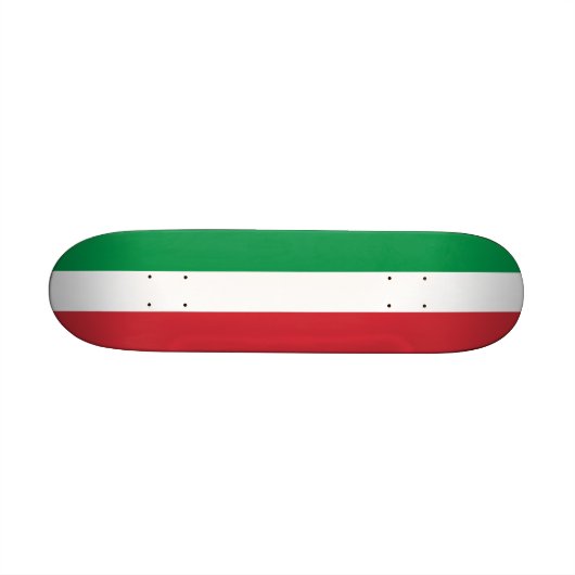 Skateboard mit italienischer Flagge (Horizontal)