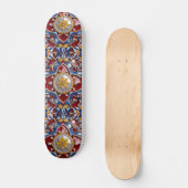 Skateboard mit kolumbianischem Farbdesign (Vorderseite)