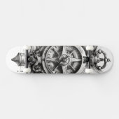 Skateboard mit Kompass (Horizontal)