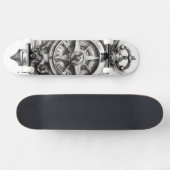 Skateboard mit Kompass (Horizontal)