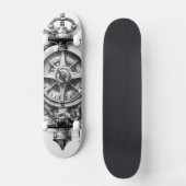 Skateboard mit Kompass (Vorderseite)