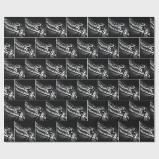 Skateboard mit leichten Wegen Geschenkpapier (Flach)