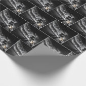 Skateboard mit leichten Wegen Geschenkpapier (Ecke)