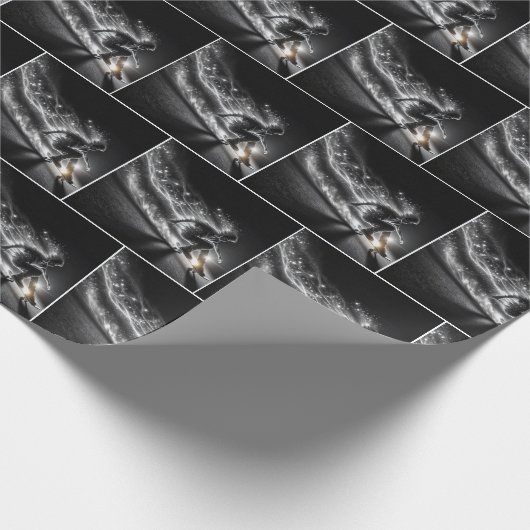 Skateboard mit leichten Wegen Geschenkpapier (Ecke)