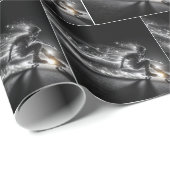 Skateboard mit leichten Wegen Geschenkpapier (Rolleneckpunkt)