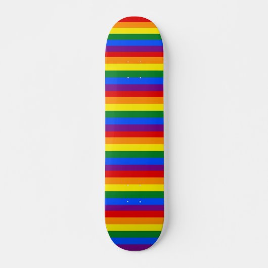 Skateboard mit LGBT-Regenbogenflagge (Vorne)