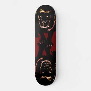 Skateboard mit Löwe