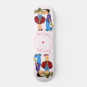 Skateboard mit mehrfacher Liebe - I Liebe You
