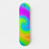 Skateboard mit Monogramm – Psychedelisch (Vorne)