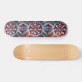 Skateboard mit norwegischer Farbgestaltung (Horizontal)