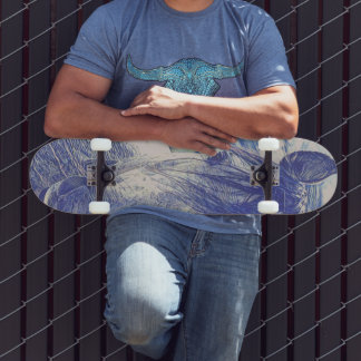 Skateboard mit Pferdebild