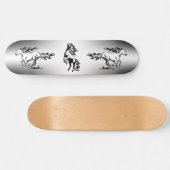 Skateboard mit Pferden (Horizontal)