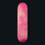 Skateboard mit rosa Sand Cloud-Effekt<br><div class="desc">Wenn du hinaufsiehst,  treibe dich davon und finde deine eigene Fantasie,  zu deinem Lieblingsziel abzufliegen. Dieses schöne,  wolkenverdichtete Muster sieht auf einer Reihe von Produkten großartig aus,  nur perfekt für Ferien und wird auch im Winter gut aussehen,  denn es erinnert an den Sommer in ihnen kalten Monaten.</div>