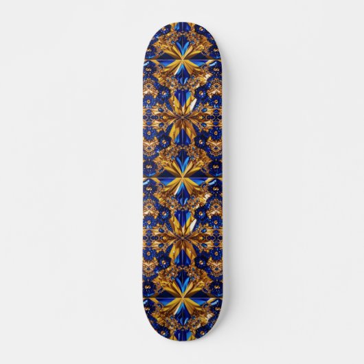 Skateboard mit schwedischem Farbdesign (Vorne)