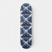 Skateboard mit Scottish Thistles Design (Vorne)