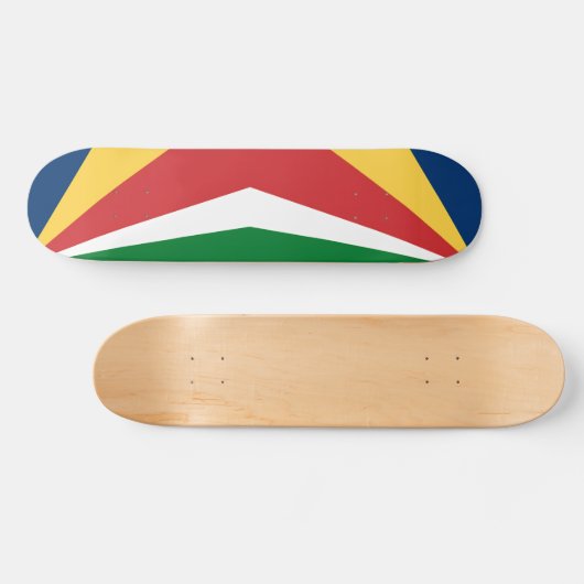 Skateboard mit Seychelles Colors Design (Horizontal)