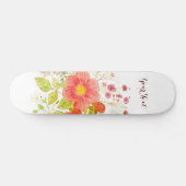 Skateboard mit Sommer-Blume (Horizontal)