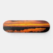 Skateboard mit Sonnenuntergang (Horizontal)