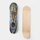 Skateboard mit Tigergesichtsbild (Vorderseite)