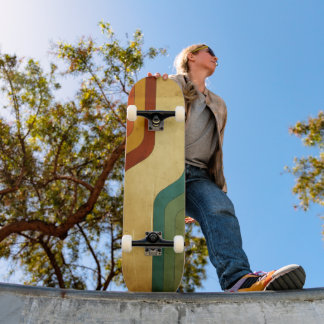 Skateboard mit Vintagem 70er