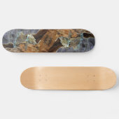 Skateboard mit zwei seltsamen Eidechsen (Horizontal)