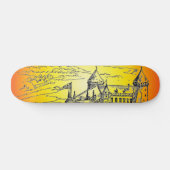 Skateboard Mittelalterliche Burg (Horizontal)