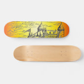 Skateboard Mittelalterliche Burg (Horizontal)