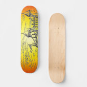 Skateboard Mittelalterliche Burg (Vorderseite)