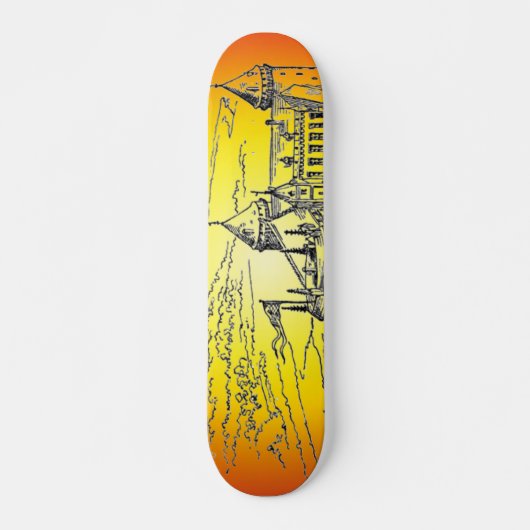 Skateboard Mittelalterliche Burg (Vorne)