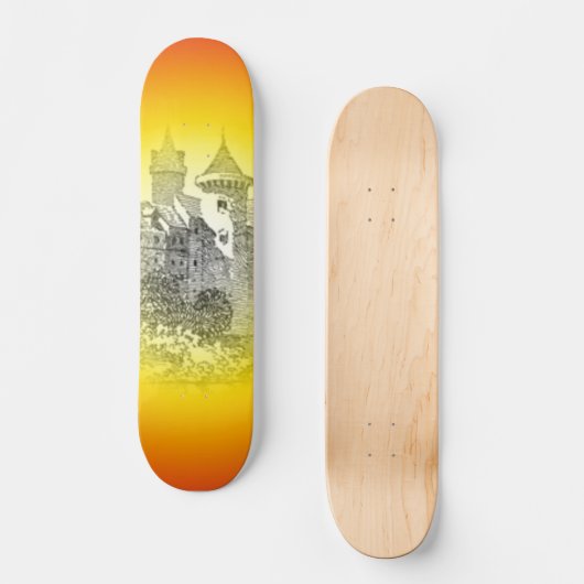 Skateboard Mittelalterliche Burg (Vorderseite)