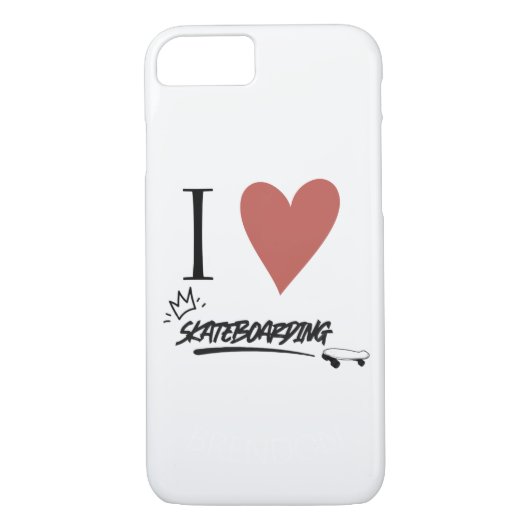 Skateboard Modern I Liebe Skateboard Case Ma (Rückseite)