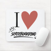 Skateboard Modern I Liebe SkateboardCase-Ma Mousepad (Mit Mouse)