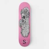 Skateboard Monogram Pink Wedelskull (Vorderseite)