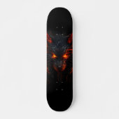 Skateboard Monstruo zorro con ojos rojos (Vorne)