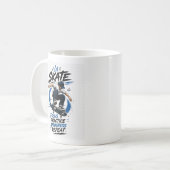 Skateboard-Motivationsdesign  Kaffeetasse (Vorderseite Links)